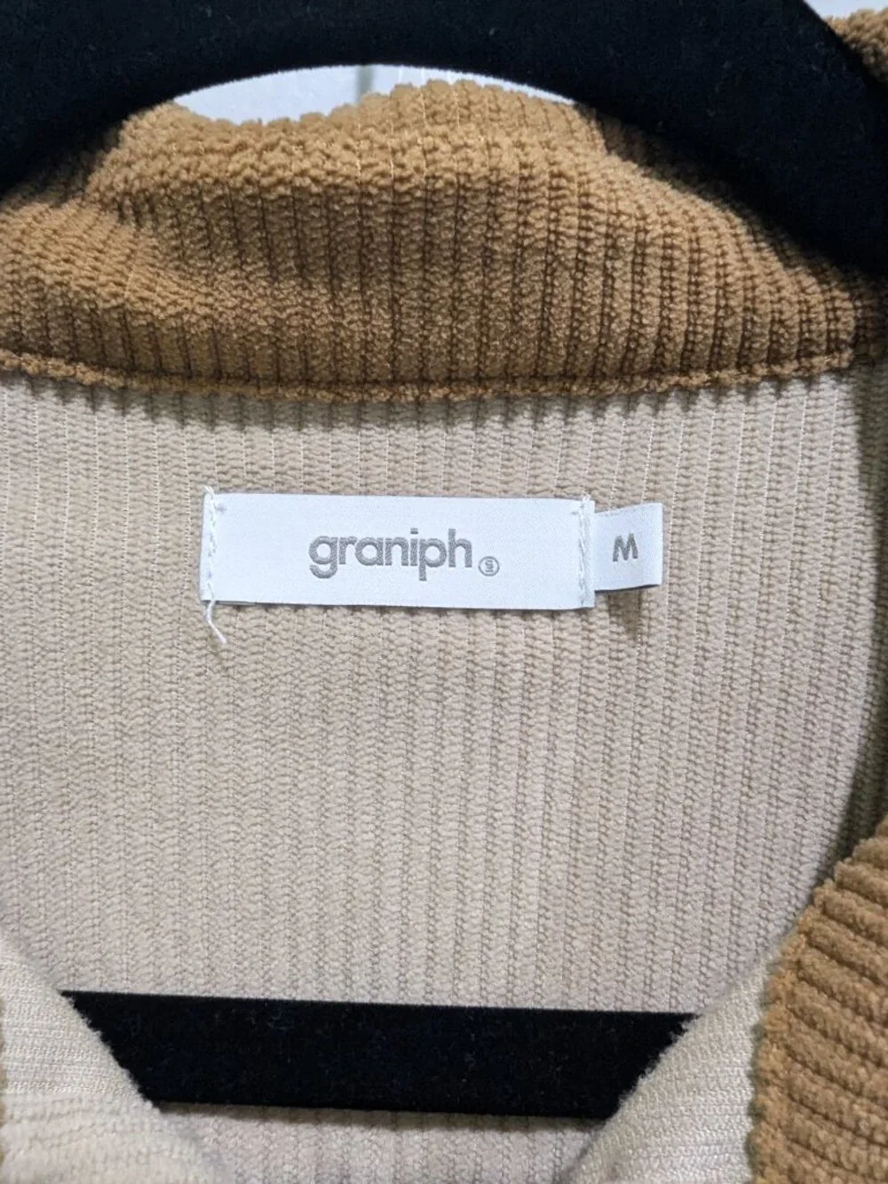 Graniph Joyful Cats Calico Corduroy Shirt Jacket size M